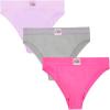 A Fresh Collection Riding High Seamless Bikini Panty 3 Pack(Sugar Plum/Grey/Stellar Orchid)