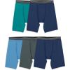 Fruit of the Loom Men’s Micro-Stretch Long Leg Boxer Briefs, assorted, Small – Pack of 5