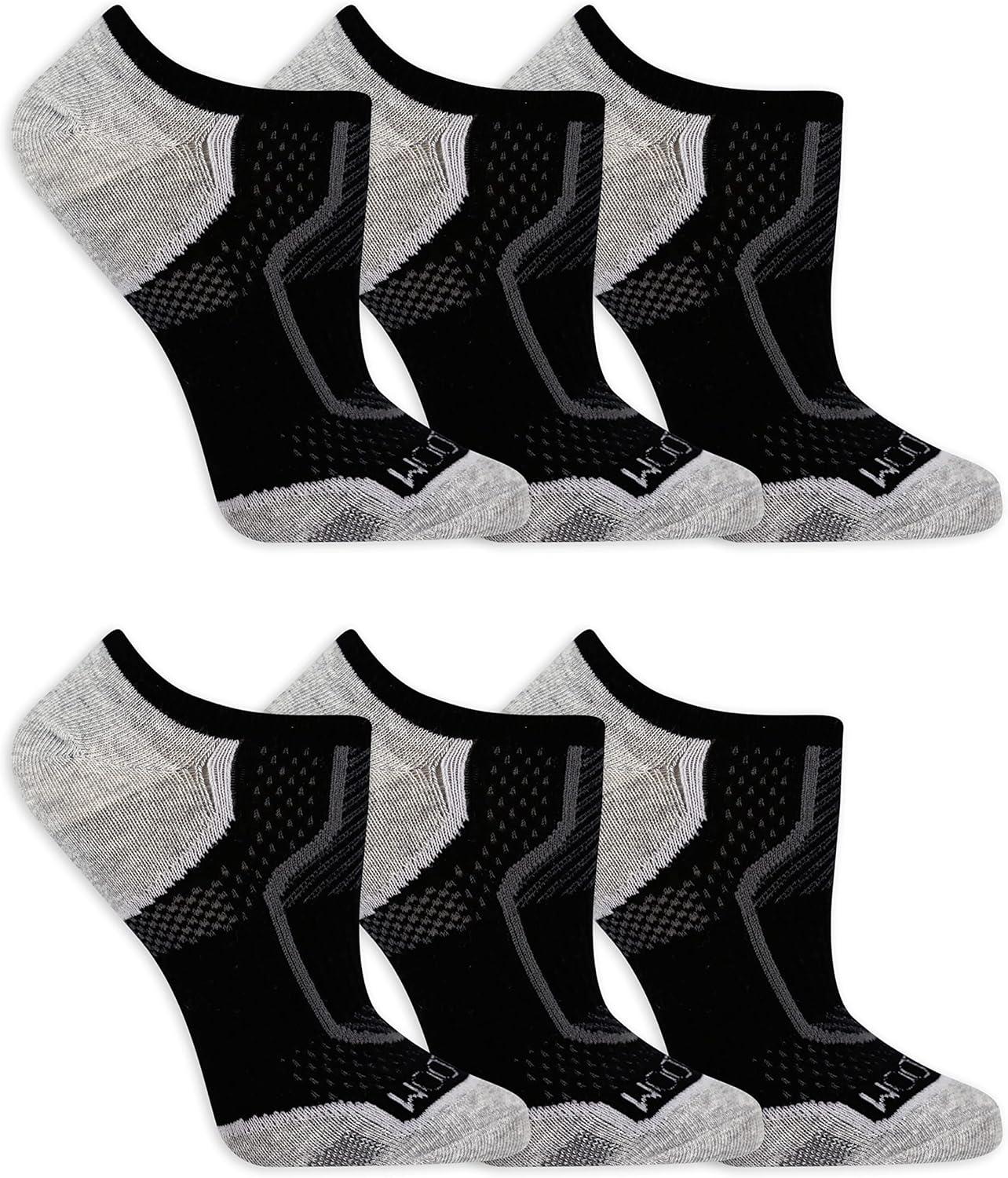 imageFruit of the Loom Womens Coolzone Active Lightweight Cotton SocksBlack