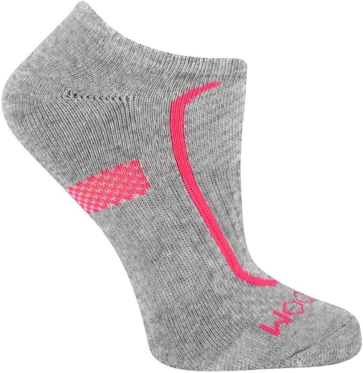 imageFruit of the Loom Womens Coolzone Active Lightweight Cotton SocksGray