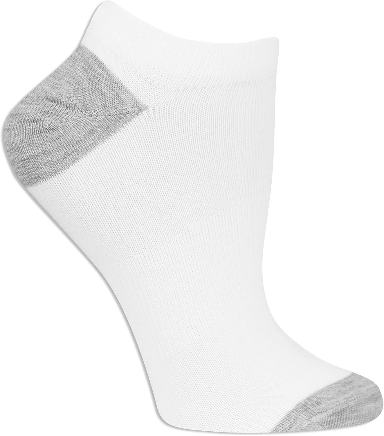 imageFruit of the Loom Womens Everyday Soft Cushioned No Show Socks Multi PackWhite 6 Pack