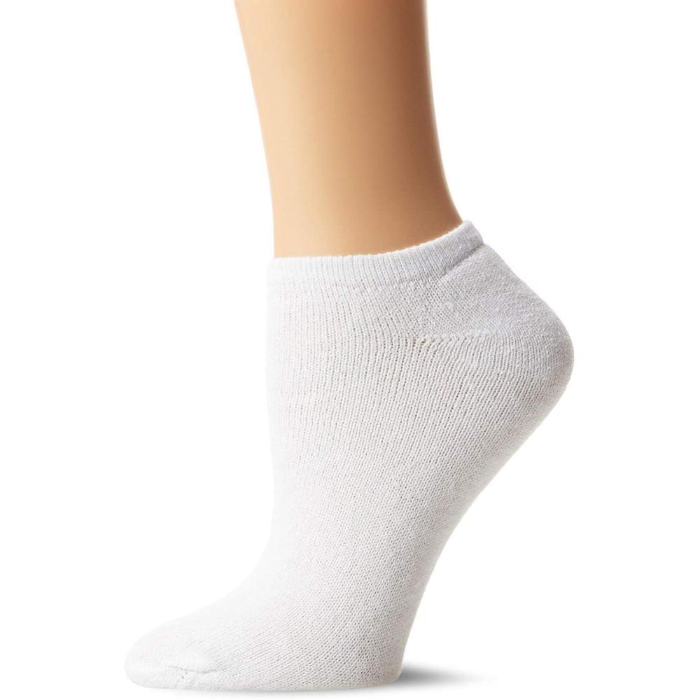 imageFruit of the Loom Womens Everyday Soft Cushioned No Show Socks Multi PackWhite