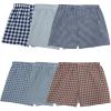Fruit of the Loom mens Men’s Tag Free Woven Boxer Shorts, Relaxed Fit, Moisture Wicking, Assorted Color Multipacks(Assorted Gingham Stripe)