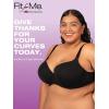 Fruit of the Loom Women’s Fit for Me Collection: Plus Size Cotton T-Shirt Bra – Comfort & Style for Every Body(Heather Grey)