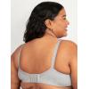 Fruit of the Loom Women’s Fit for Me Collection: Plus Size Cotton T-Shirt Bra – Comfort & Style for Every Body(Heather Grey)
