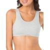 Fruit of the Loom Women’s Multi-Pack Tank Top Style Sports Bra(Black/White/Heather Grey)