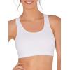 Fruit of the Loom Women’s Multi-Pack Tank Top Style Sports Bra(Blue Gem Heather With Black/White/Black Hue)