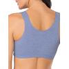 Fruit of the Loom Women’s Multi-Pack Tank Top Style Sports Bra(Heather Blue/Popsicle Pink/White)