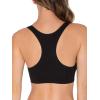 Fruit of the Loom Women’s Multi-Pack Tank Top Style Sports Bra(Heather Grey With Black/Charcoal/Black)
