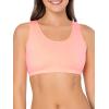 Fruit of the Loom Women’s Multi-Pack Tank Top Style Sports Bra(Kaleidoscope/White/Punchy Peach)