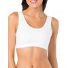 Fruit of the Loom Women’s Multi-Pack Tank Top Style Sports Bra(Red Hot/ White/ Red)