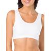 Fruit of the Loom Women’s Multi-Pack Tank Top Style Sports Bra(Red Hot/White/Black)