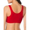 Fruit of the Loom Women’s Multi-Pack Tank Top Style Sports Bra(Red Hot/White/Black)