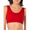 Fruit of the Loom Women’s Multi-Pack Tank Top Style Sports Bra(Red Hot/White/Black)