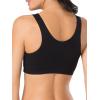 Fruit of the Loom Women’s Multi-Pack Tank Top Style Sports Bra(Skinny Stripe/Black Hue/Red Hot/White)