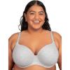Fruit of the Loom Women’s Fit for Me Collection: Plus Size Cotton T-Shirt Bra – Comfort & Style for Every Body(Heather Grey)
