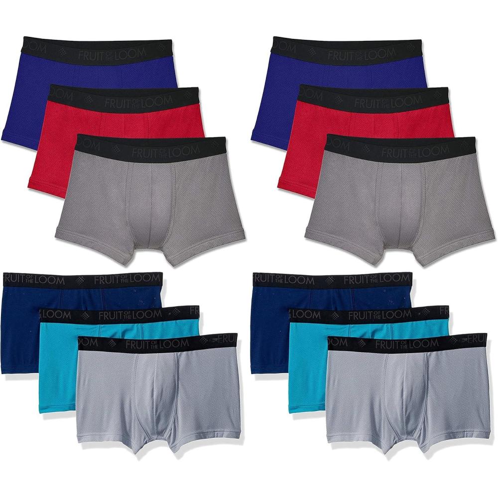 imageFruit of the Loom Mens Micro Mesh Boxer BriefsSignature Breathable Short Leg Micromesh