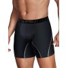 Fruit of the Loom Men’s Micro Mesh Boxer Briefs(Performance Stretch – Black)