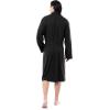Fruit of the Loom mens Lightweight French Terry Robe(Black)