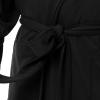 Fruit of the Loom mens Lightweight French Terry Robe(Black)