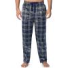 Fruit of the Loom mens Microsuede Fleece Sleep Pajama Pants, 2-pack(Navy/Green Plaid)