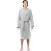 Fruit of the Loom mens Lightweight French Terry Robe(Heather Grey)