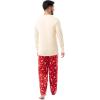 Fruit of the Loom Men Matching Holiday Family Sleep Pajama Set for Women, Men, and Kids(Cheerful Deer)