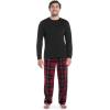 Fruit of the Loom Men Matching Holiday Family Sleep Pajama Set for Women, Men, and Kids(Red/Red Plaid)