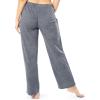 Fruit of the Loom Womens Fleece Sleep Pajama Pant, 2 Pack(Heather Grey/Camo)