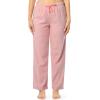 Fruit of the Loom Womens Fleece Sleep Pajama Pant, 2 Pack(Heather Pink/Buffalo Check)