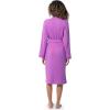 Fruit of the Loom womens Lightweight Waffle Knit Kimono Robe(Radiant Orchid)