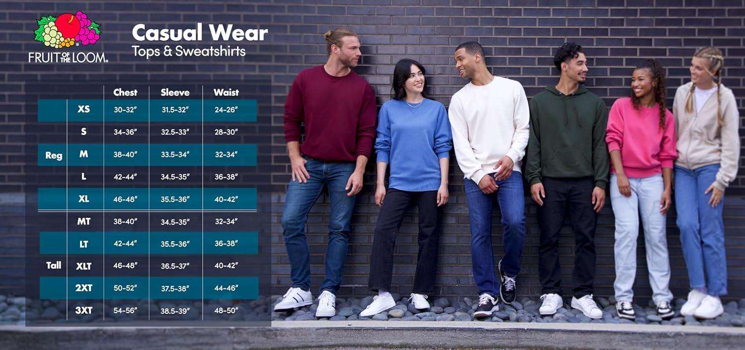 imageFruit of the Loom mens Eversoft Fleece Pullover Hooded Sweatshirt Moisture Wicking ampamp BreathableMellow Blue