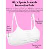 Fruit of The Loom Girls Bra with Removable Cookies, 2-Pack(Light Nude/Black Hue)