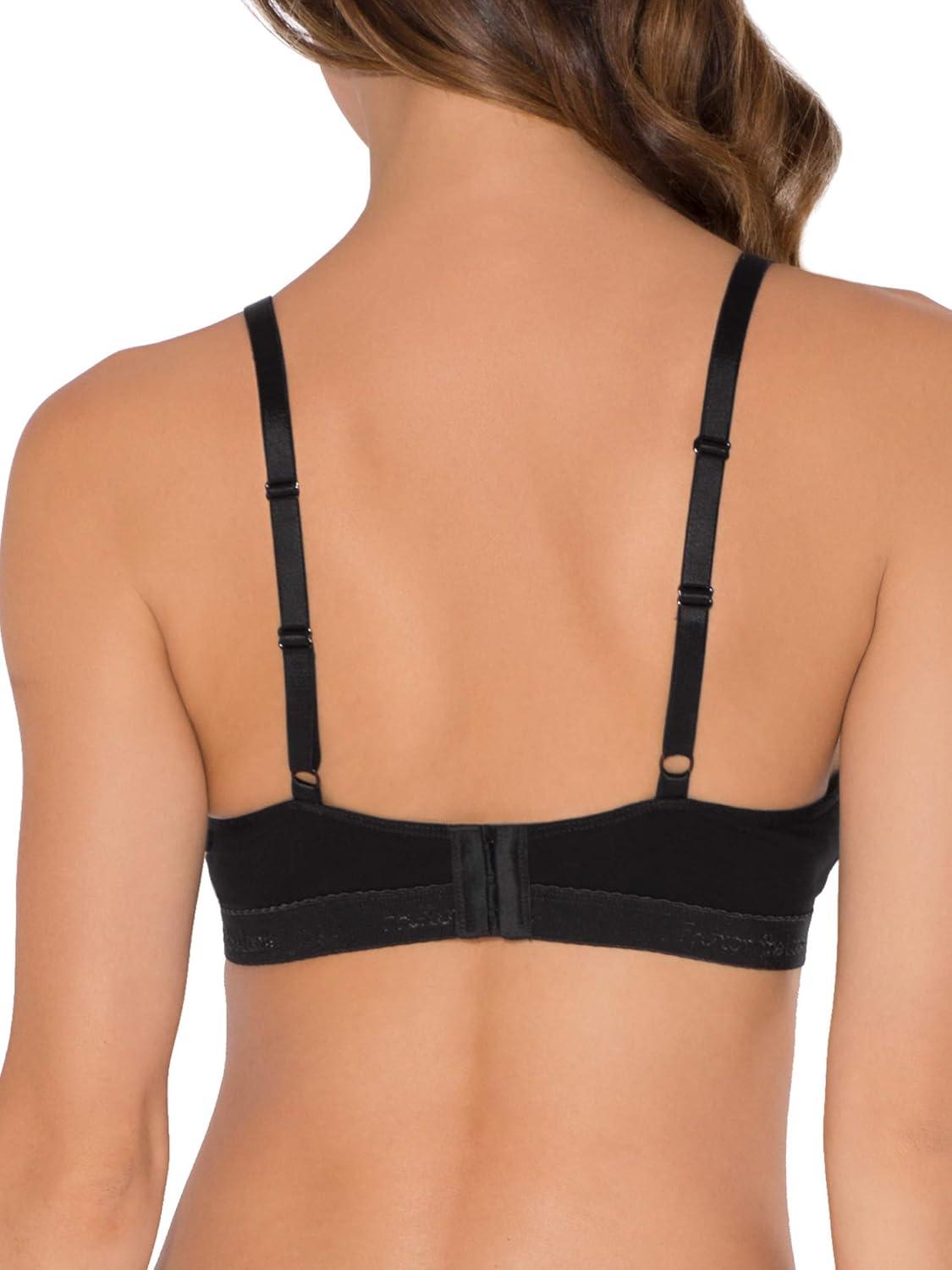 image:imageFruit of the Loom womens Wirefree Cotton BraletteBlackWhite