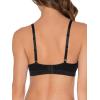 Fruit of the Loom womens Wirefree Cotton Bralette(Black Hue/Sand)