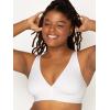 Fruit of the Loom womens Wirefree Cotton Bralette(Black Hue/White/Sand)