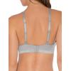 Fruit of the Loom womens Wirefree Cotton Bralette(Heather Grey/White)