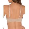 Fruit of the Loom womens Wirefree Cotton Bralette(Sand/White)