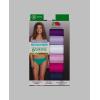 Fruit of the Loom womens 360° Stretch Underwear, High Performance Stretch for Effortless Comfort, Available in Plus Size(Microfiber – Bikini – 6 Pack – Colors May Vary)