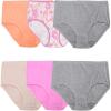 Fruit of the Loom womens 360° Stretch Underwear, High Performance Stretch for Effortless Comfort, Available in Plus Size(Cotton Blend – Brief – 6 Pack – Colors May Vary)