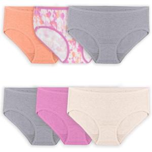 Fruit of the Loom womens 360° Stretch Underwear, High Performance Stretch for Effortless Comfort, Available in Plus Size(Cotton Blend – Hipster – 6 Pack – Colors May Vary)