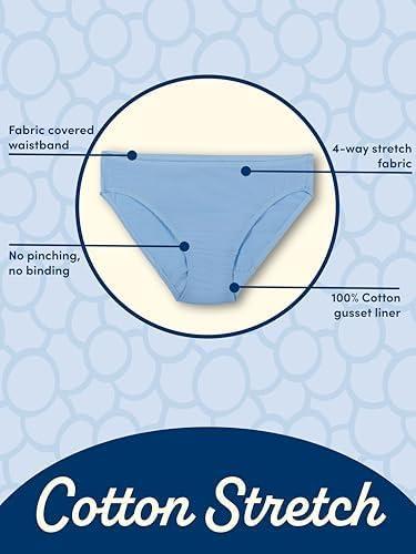 image:imageFruit of the Loom womens Eversoft Cotton Underwear Multipacks Tag Free amp Breathable Available in Plus SizeBikini Black