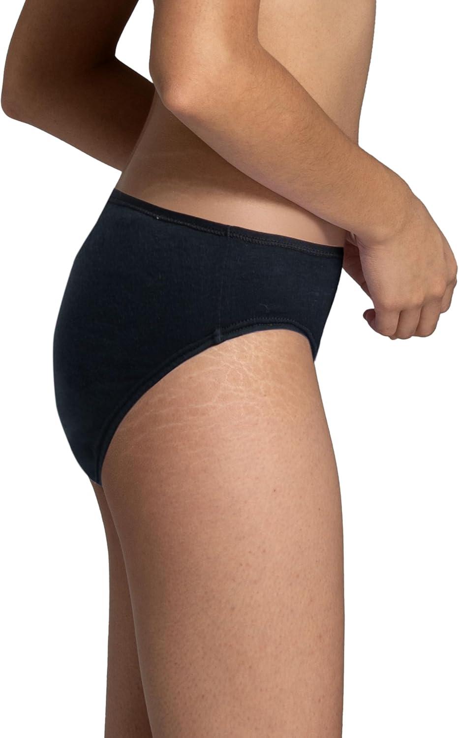 image:imageFruit of the Loom womens Eversoft Cotton Underwear Multipacks Tag Free amp Breathable Available in Plus SizeBikini Black