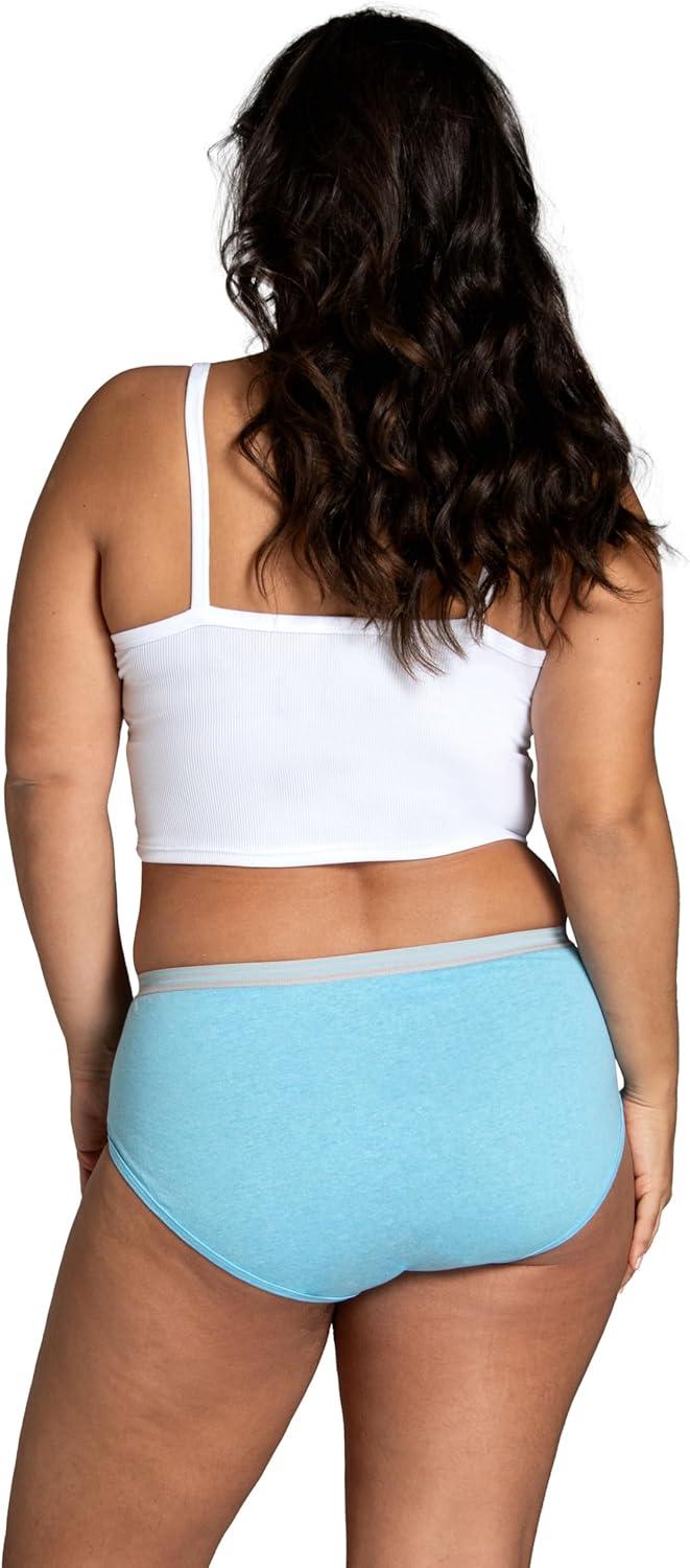 image:imageFruit of the Loom womens Eversoft Cotton Underwear Multipacks Tag Free amp Breathable Available in Plus SizeLow Rise Brief GreyPinkBlue