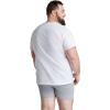Fruit of The Loom Men’s Crew Tee Undershirts, Moisture Wicking & Tag Free, Also Available in Big & Tall(Big Man – White – 6 Pack)