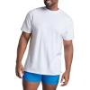 Fruit of The Loom Men’s Crew Tee Undershirts, Moisture Wicking & Tag Free, Also Available in Big & Tall(Tall Man – White – 6 Pack)