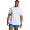 Fruit of The Loom Men’s Crew Tee Undershirts, Moisture Wicking & Tag Free, Also Available in Big & Tall(Tall Man – White – 6 Pack)