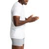 Fruit of The Loom Men’s Crew Tee Undershirts, Moisture Wicking & Tag Free, Also Available in Big & Tall(White – 6 Pack)