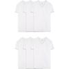 Fruit of The Loom Men’s V-Neck Undershirts, Moisture Wicking & Tag Free, Also Available in Tall Sizes(White – 6 Pack)