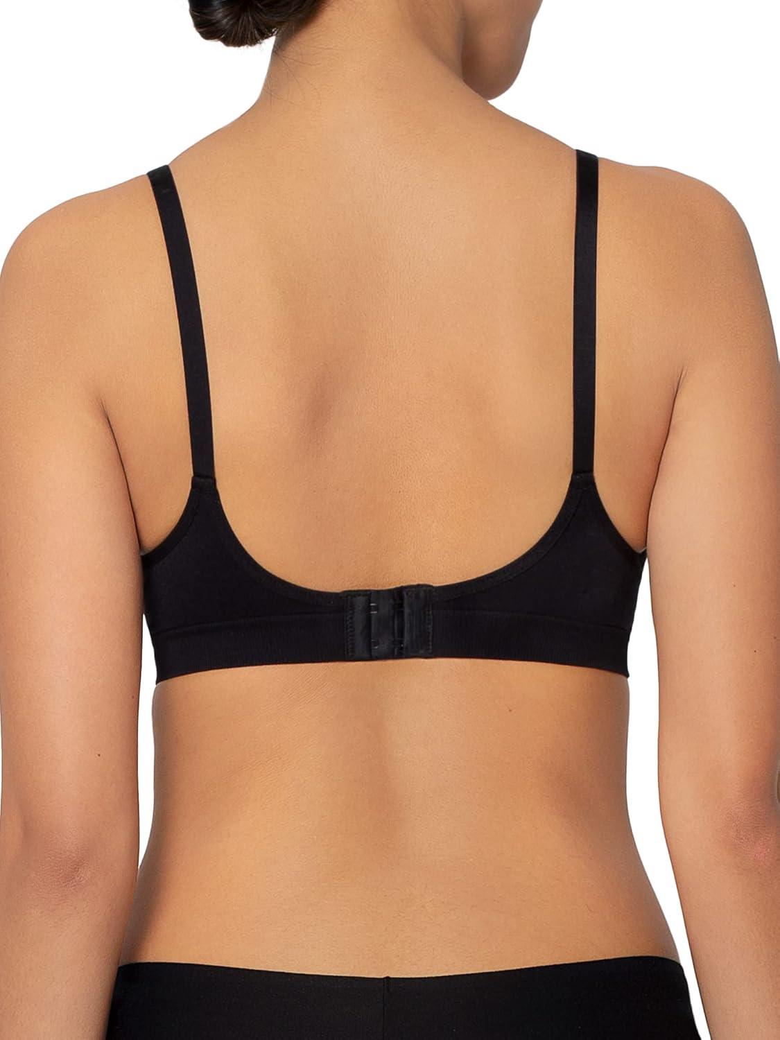 image:imageFruit of The Loom Womens 2Pack Seamless WireFree PushUp Bra Soft Comfortable amp SupportiveBlack Hue